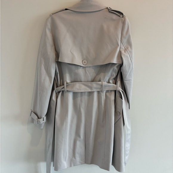 Club Monaco Light Gray Trench Coat - Picture 3 of 4